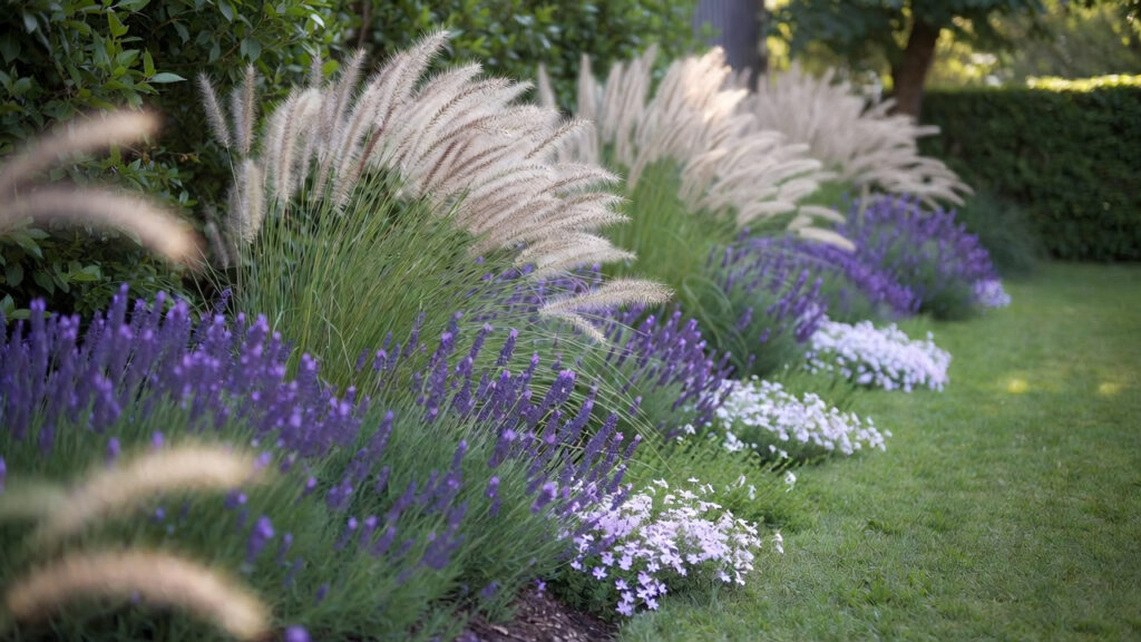 onderhoudsarme planten in een tuinborder